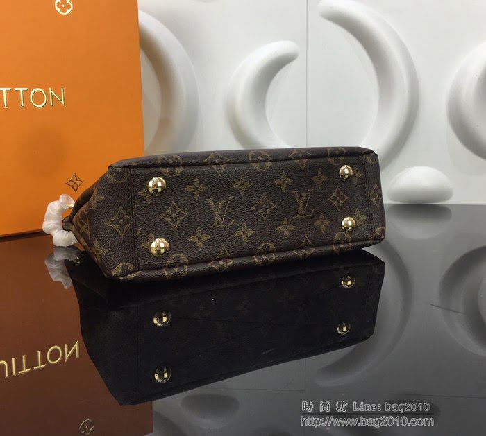 路易威登LV女包 頂級原單 M44265 PALLAS BB手袋 Monogram塗層帆布配小牛皮 雙拉鏈 手提 肩背 斜挎包  ydh2596